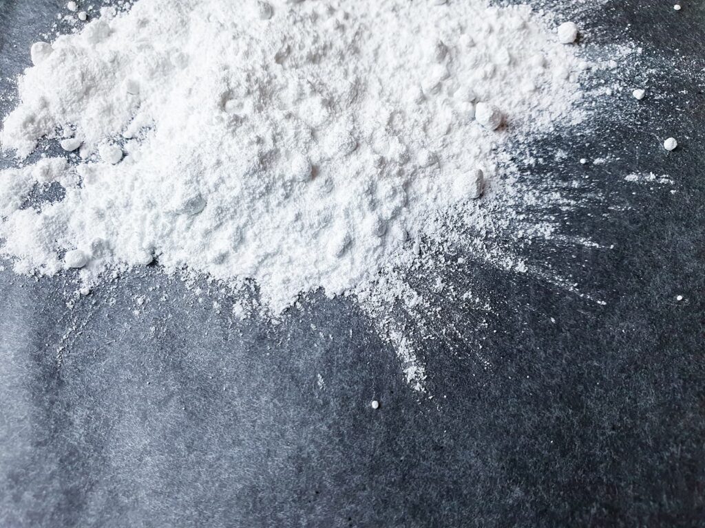 pile of white powdery substance